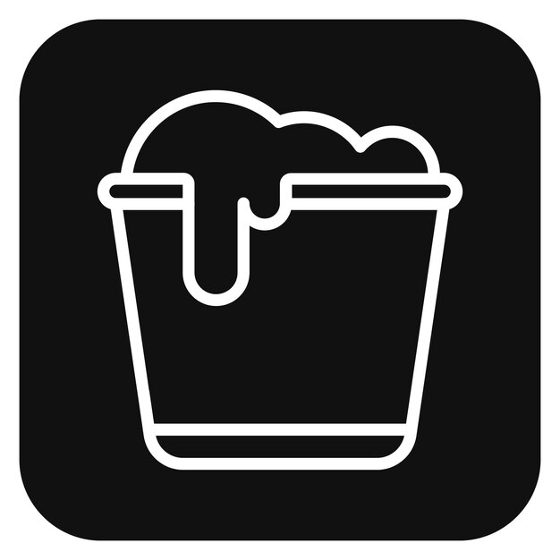 Ilustración del vector del cubo de agua