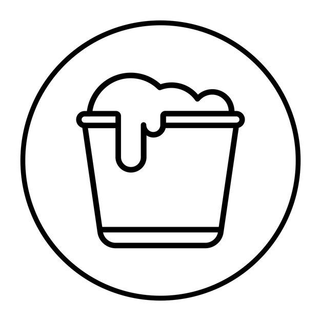 Ilustración del vector del cubo de agua