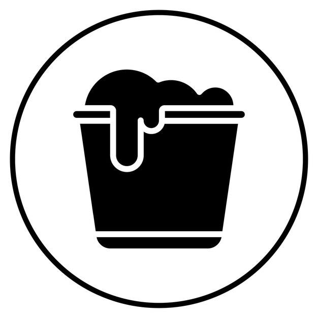 Ilustración del vector del cubo de agua