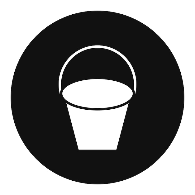 Ilustración del vector del cubo de agua