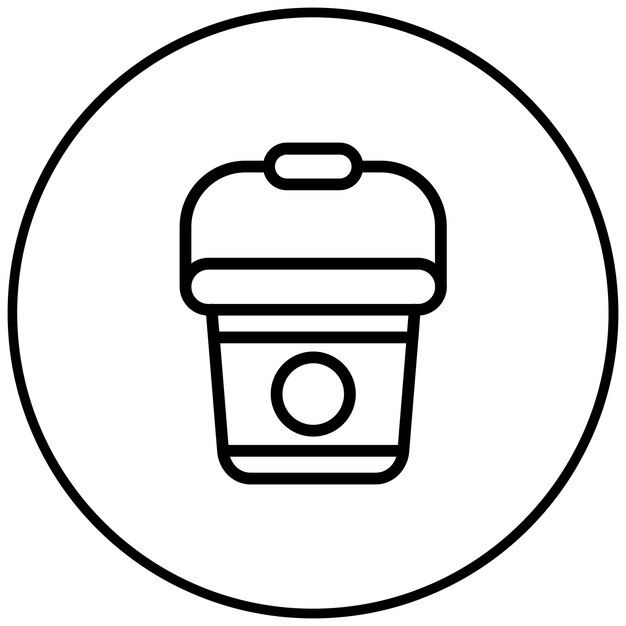 Ilustración del vector del cubo de agua