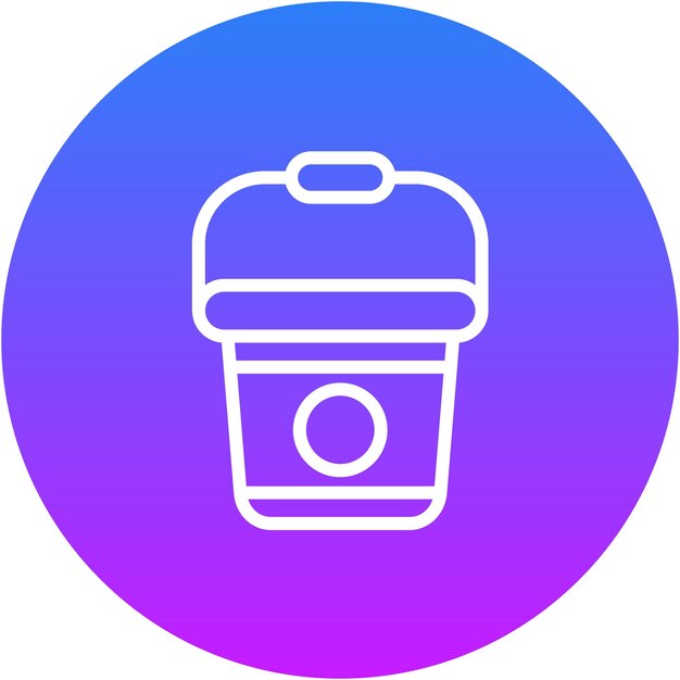 Ilustración del vector del cubo de agua