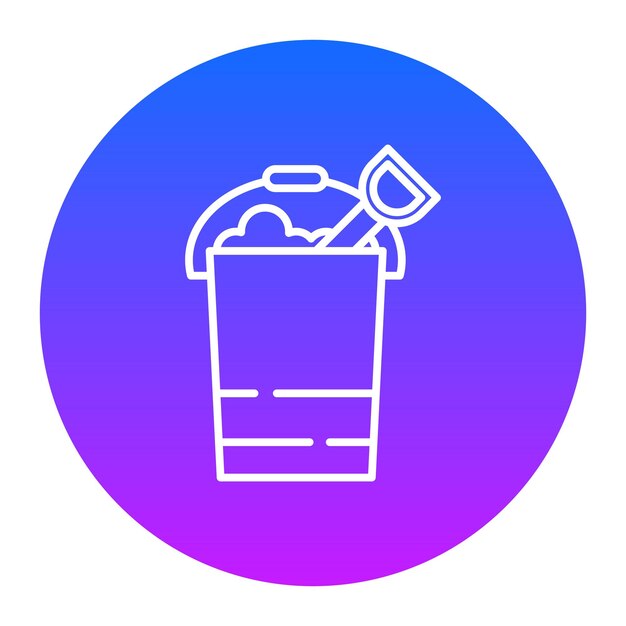 Ilustración del vector del cubo de arena