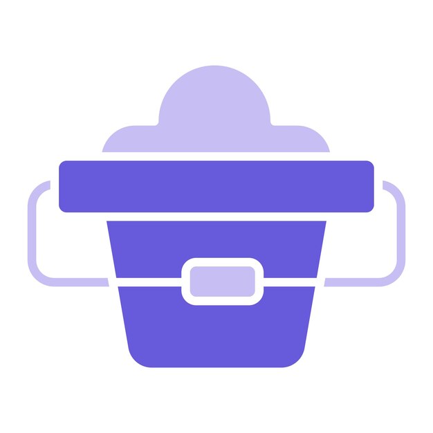 Ilustración del vector del cubo de arena