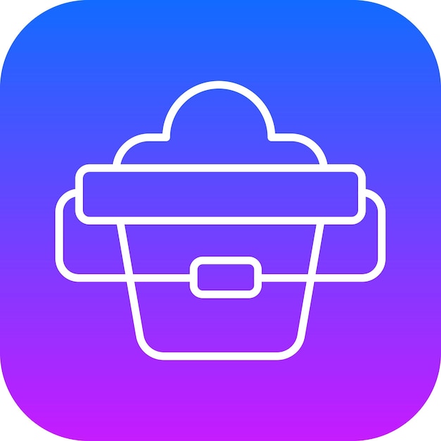 Ilustración del vector del cubo de arena