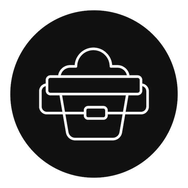 Ilustración del vector del cubo de arena