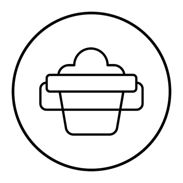 Ilustración del vector del cubo de arena