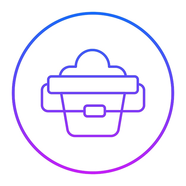 Ilustración del vector del cubo de arena