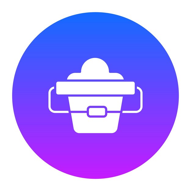 Ilustración del vector del cubo de arena