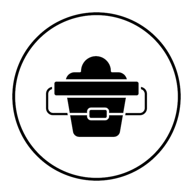 Ilustración del vector del cubo de arena
