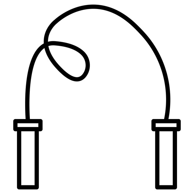 Ilustración del vector de la cuerda de salto