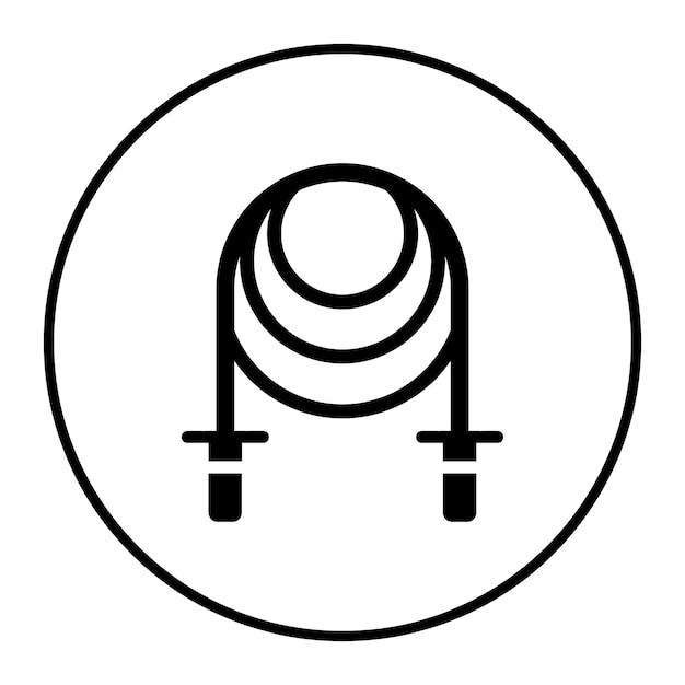 Ilustración del vector de la cuerda de salto