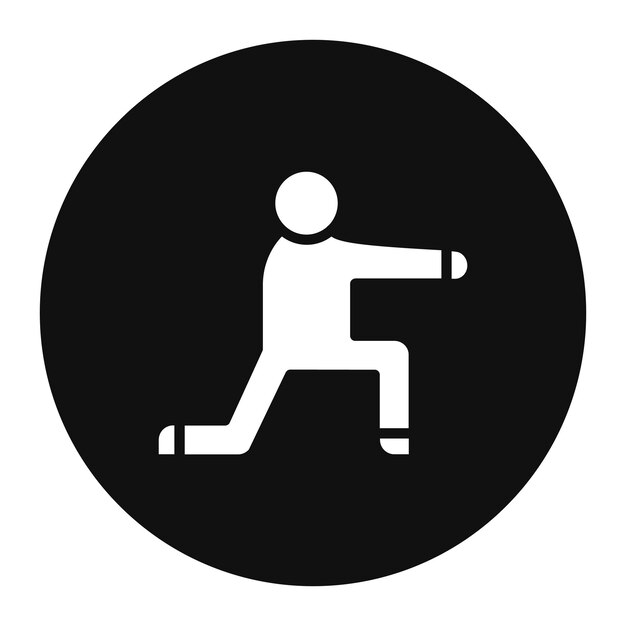 Ilustración del vector derecho bajo de Lunge