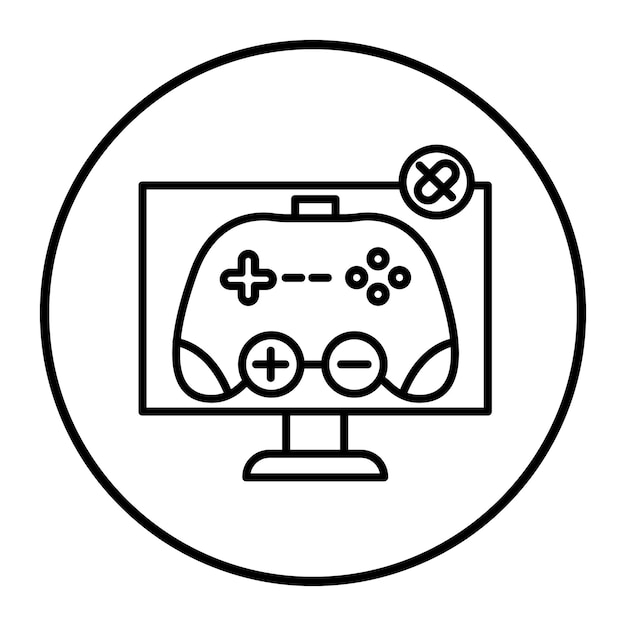 Ilustración del vector de desconexión del juego