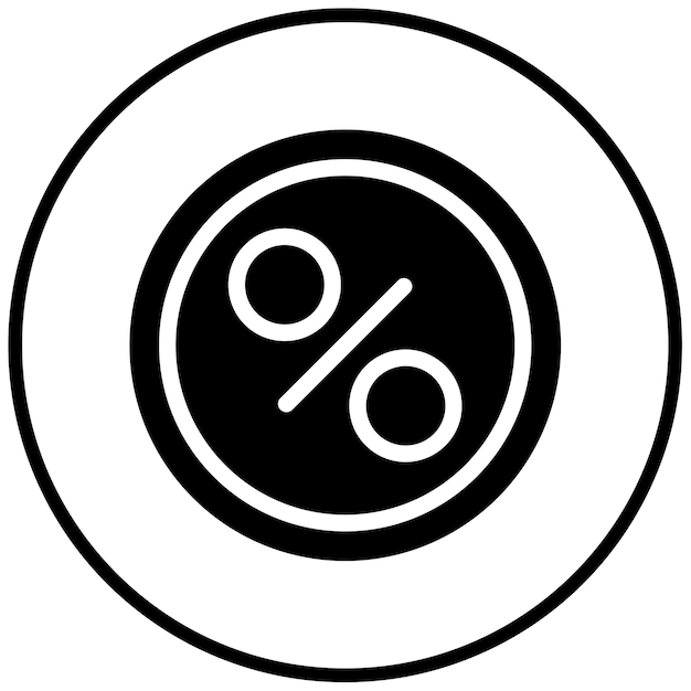 Ilustración del vector de descuento