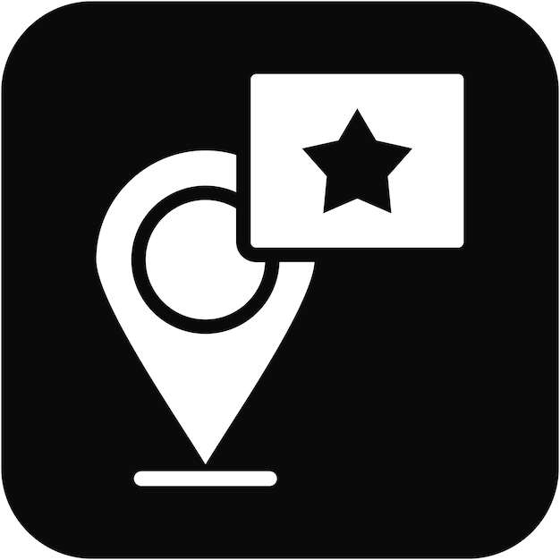 Ilustración del vector de destino favorito