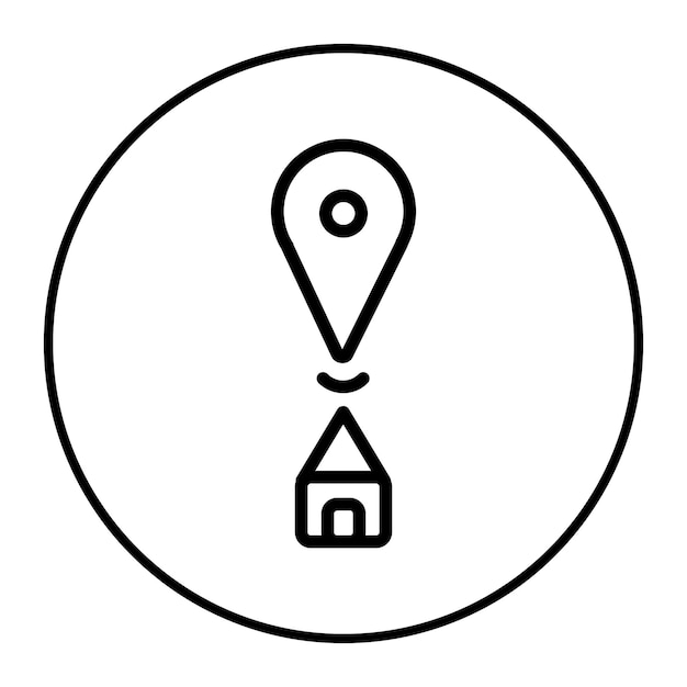 Ilustración del vector de destino de origen