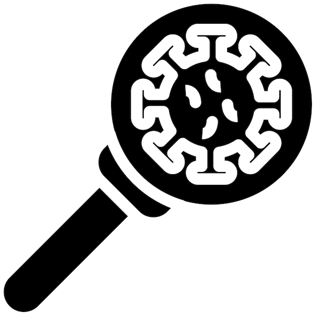 Ilustración del vector del detector de virus