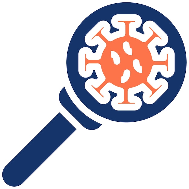Ilustración del vector del detector de virus