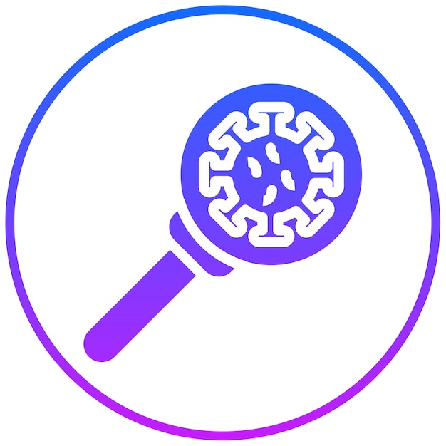 Ilustración del vector del detector de virus
