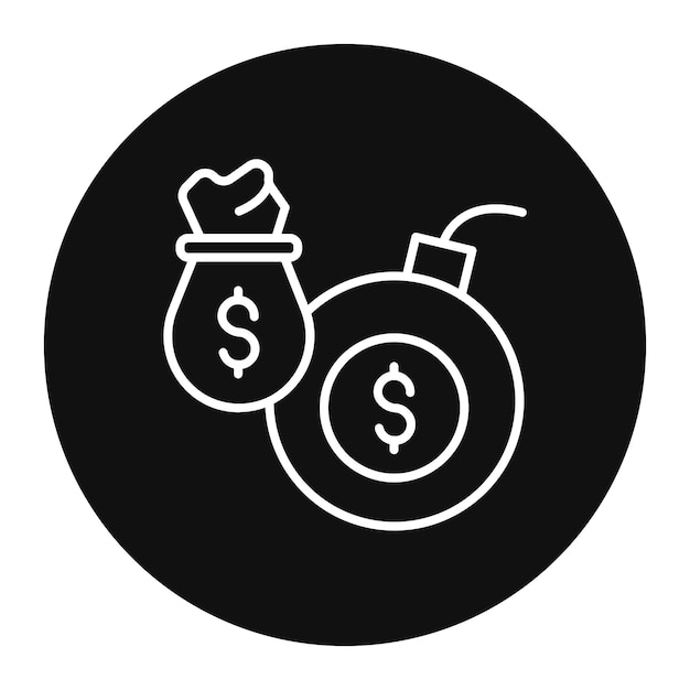 Ilustración del vector de la deuda