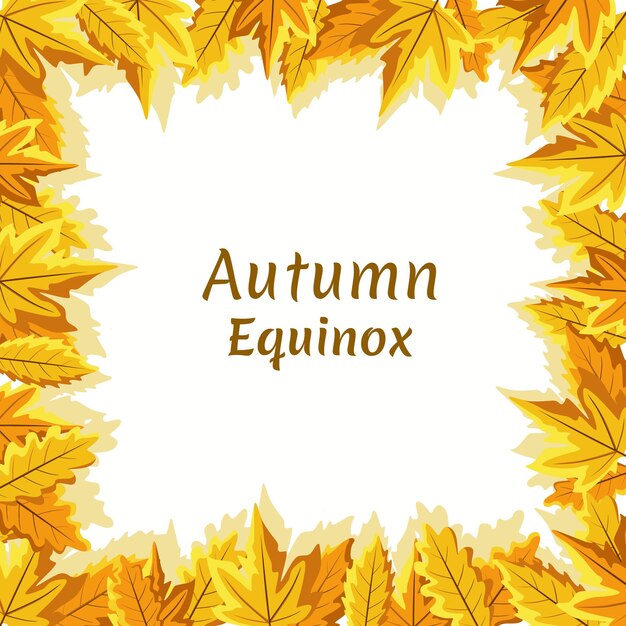 Ilustración de vector de día del equinoccio de otoño