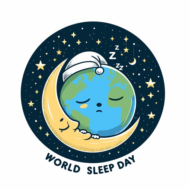 Vector ilustración de vector del día mundial del sueño generada ai