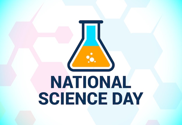Ilustración del vector del día nacional de la ciencia