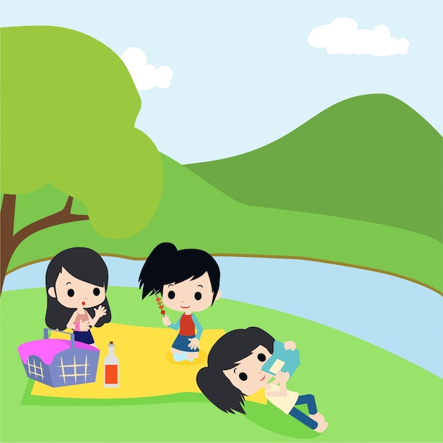 Ilustración de vector de día de picnic