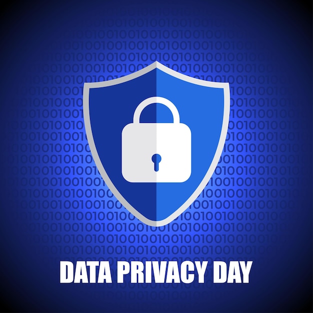 Ilustración de vector para el día de la privacidad de datos