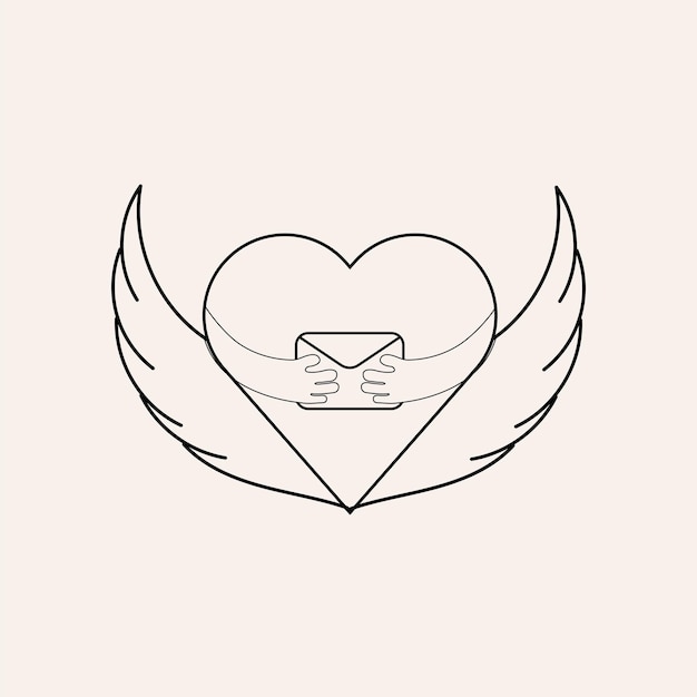 Ilustración de vector de día de San Valentín