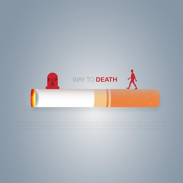 Sin ilustración de vector de día de tabaco