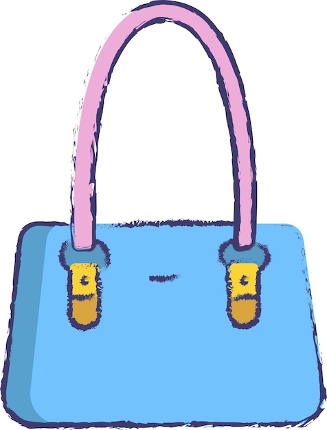 Ilustración de vector dibujado a mano bolsa de tocador