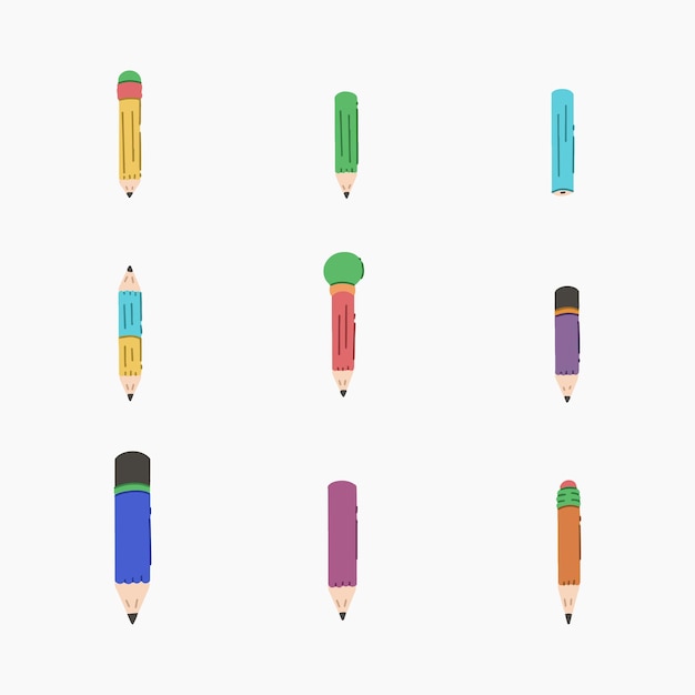 Ilustración de vector dibujado a mano lápiz