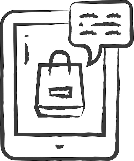 Ilustración de vector dibujado a mano pestaña