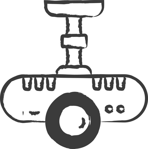 Ilustración de vector dibujado a mano proyector
