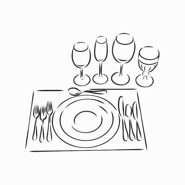 Ilustración de vector dibujado a mano vestidos de mujer