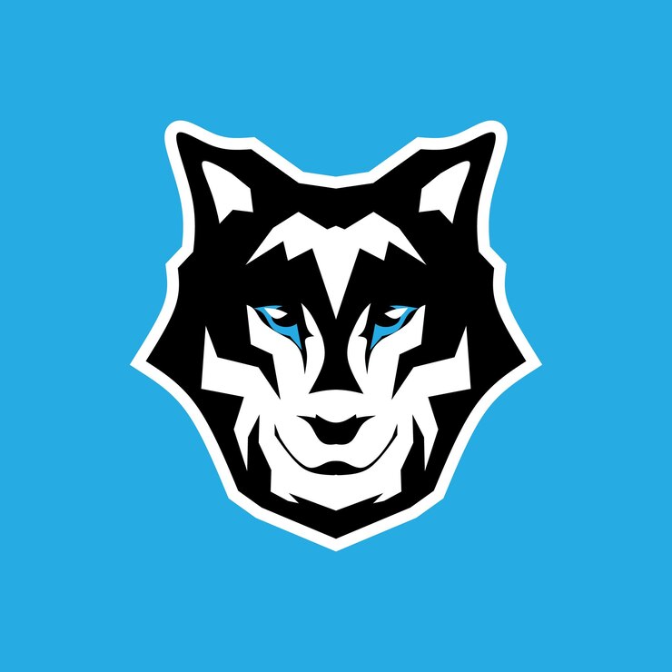 Vector ilustración de vector de dibujo de cabeza de lobo