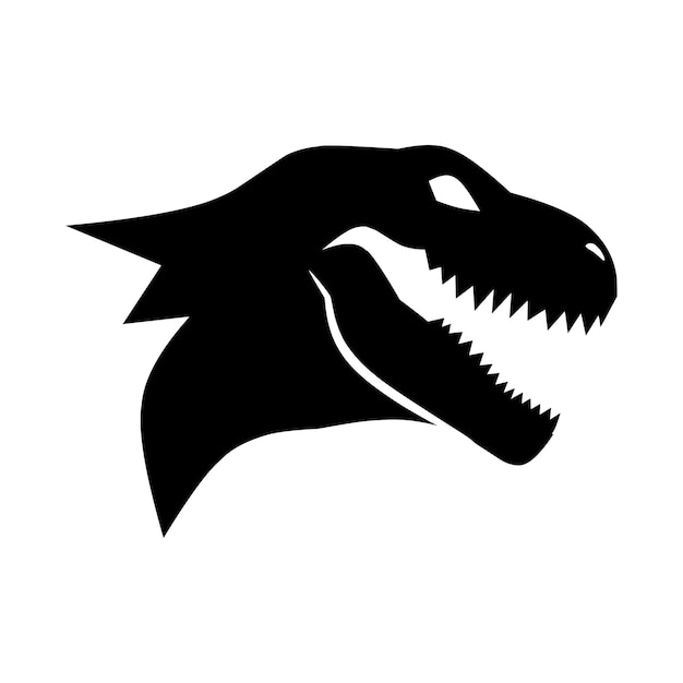 Ilustración de vector de dibujo de cabeza de Tyrannosaurus Rex