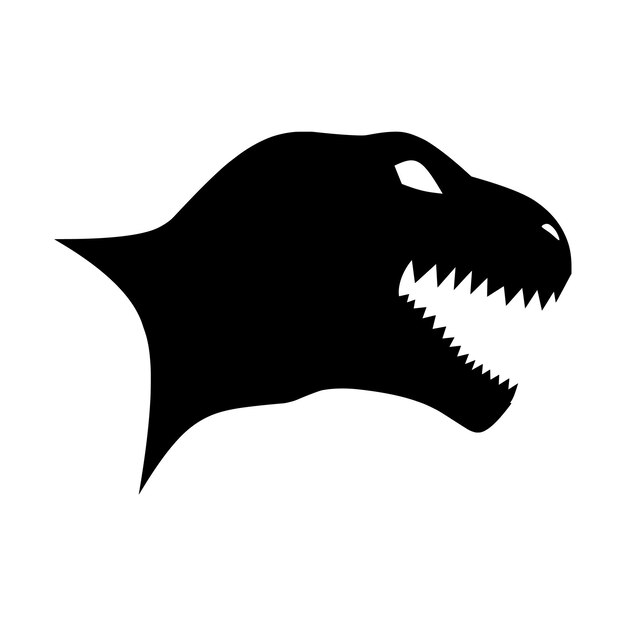 Ilustración de vector de dibujo de cabeza de Tyrannosaurus Rex
