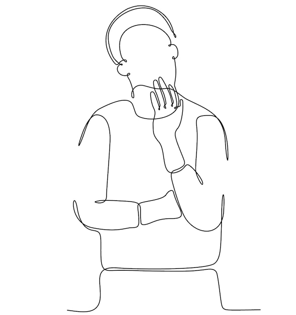 ilustración de vector de dibujo de línea continua de guitarra acústica
