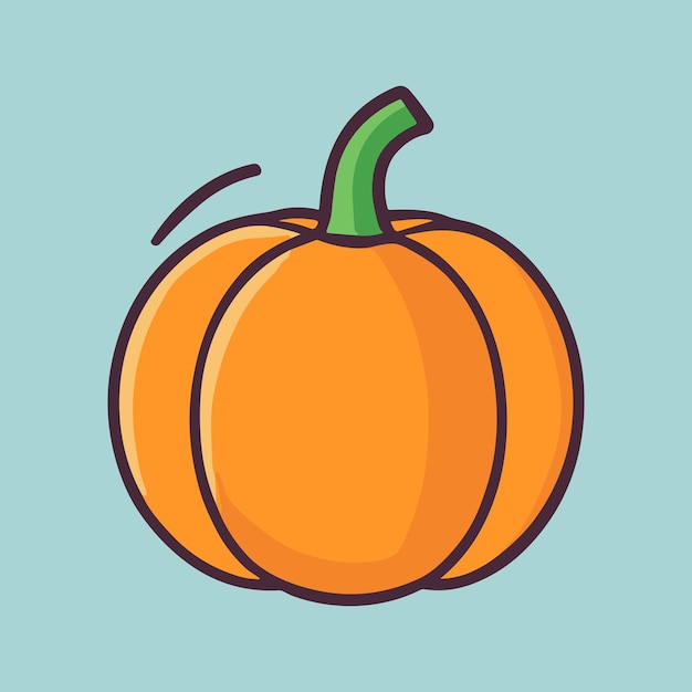 Ilustración de vector de dibujos animados de calabaza