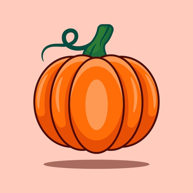 Ilustración de vector de dibujos animados de calabaza