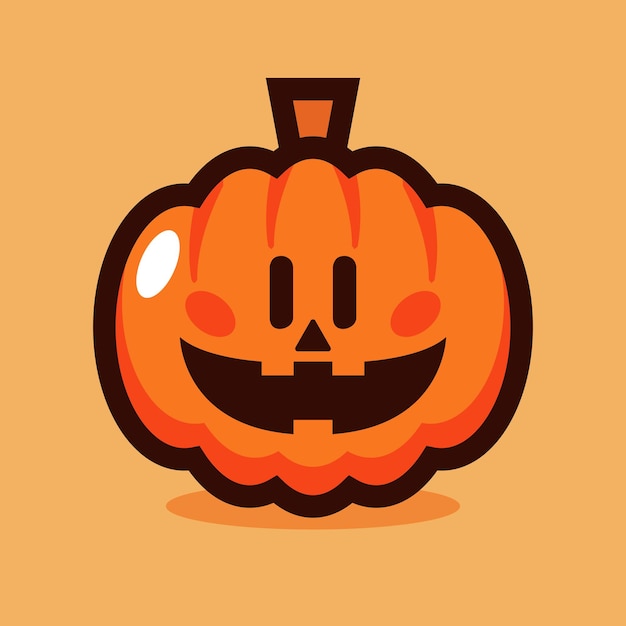 Ilustración de vector de dibujos animados de calabaza