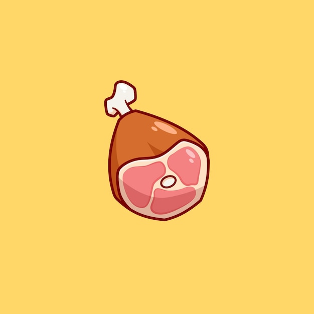 Ilustración de vector de dibujos animados de carne