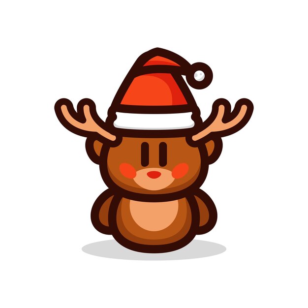 Ilustración de vector de dibujos animados de muñeca de ciervo