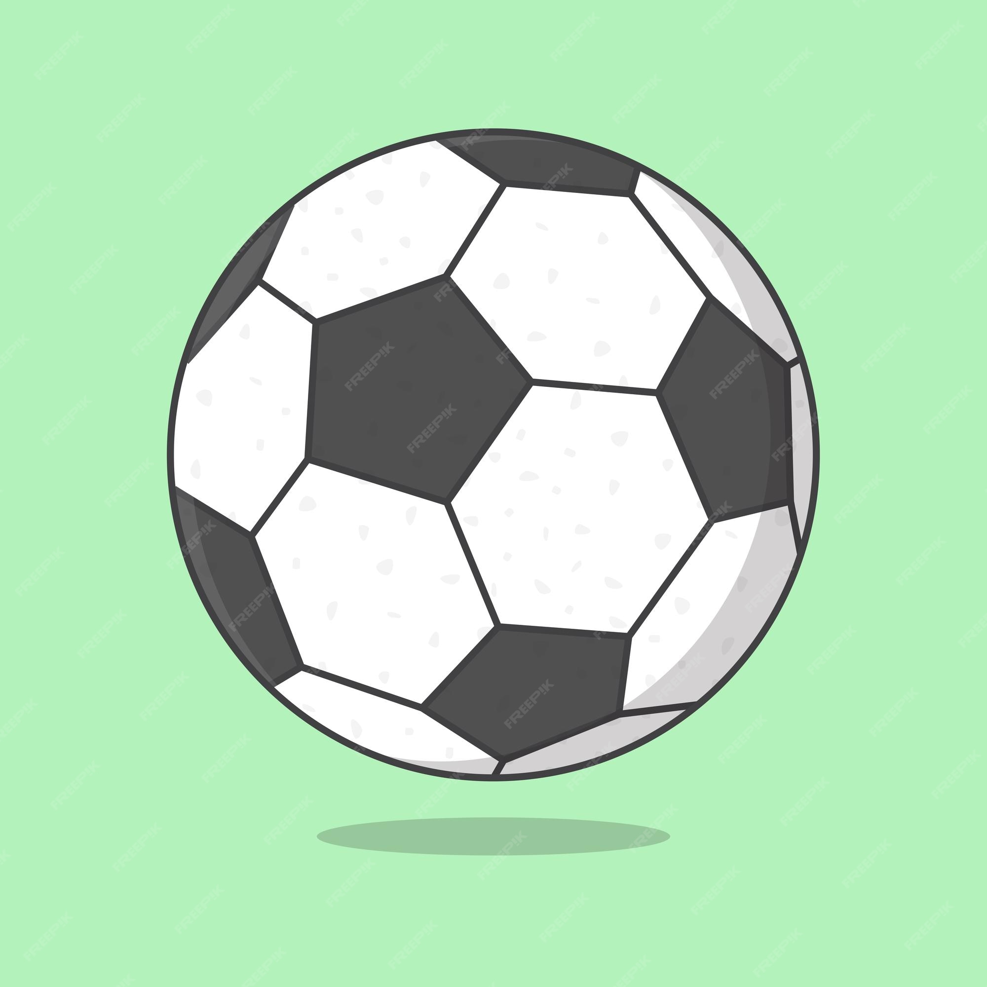 Ilustración vector dibujos animados pelota fútbol balón fútbol icono plano contorno | Vector Premium Ilustración vector dibujos animados pelota fútbol balón fútbol icono plano contorno | Vector Premium