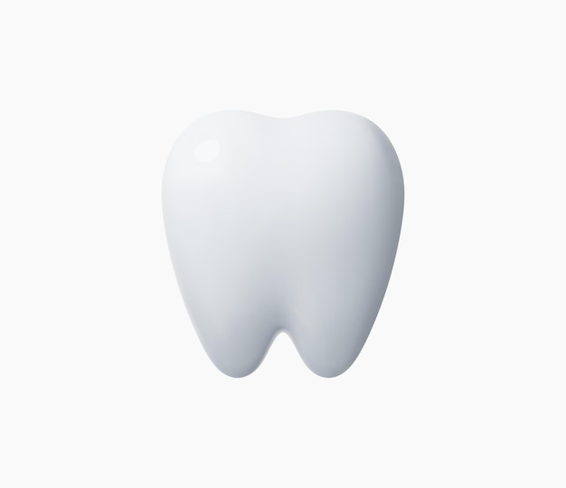 Ilustración de vector de dientes realistas 3d