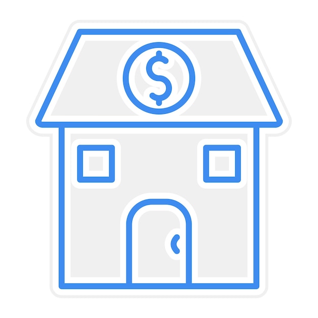 Ilustración del vector de dinero de la casa