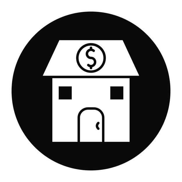 Ilustración del vector de dinero de la casa
